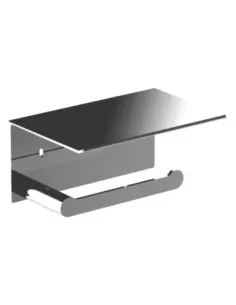 Porte-rouleau papier toilette - Acier inoxydable brillant