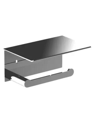 Porte-rouleau papier toilette - Acier inoxydable brillant