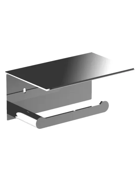 Porte-rouleau papier toilette - Acier inoxydable brillant