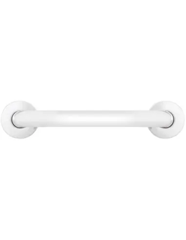 Barre d'Appui Inox Droite 45 cm Blanche Nofer PMR Lavabo WC