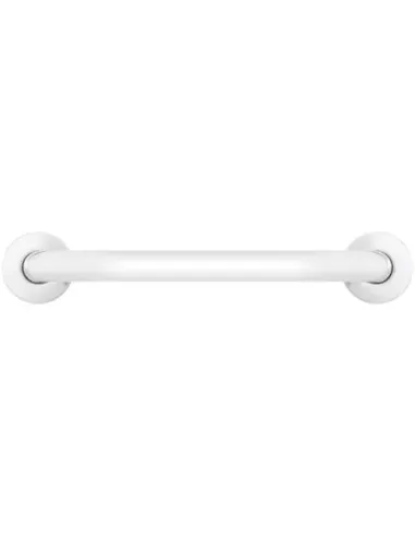 Barre d'appui inox droite 80cm finition blanche - NOFER