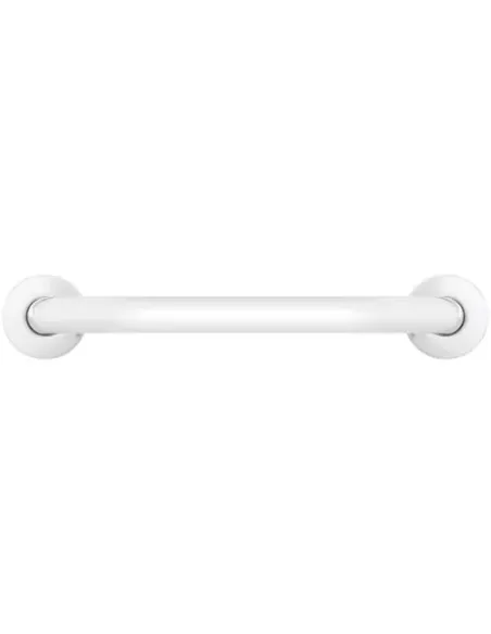 Barre d'appui inox droite 80cm finition blanche - NOFER