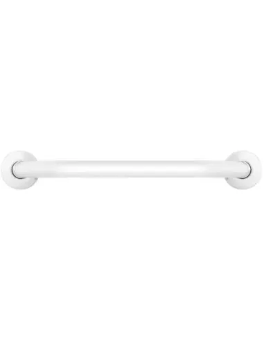 Barre d'appui inox droite 120cm finition blanche - NOFER