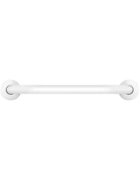 Barre d'appui inox droite 120cm finition blanche - NOFER