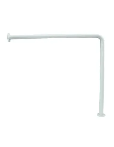 Barre d'appui acier inoxydable mur-sol en 70cm finition blanche - NOFER
