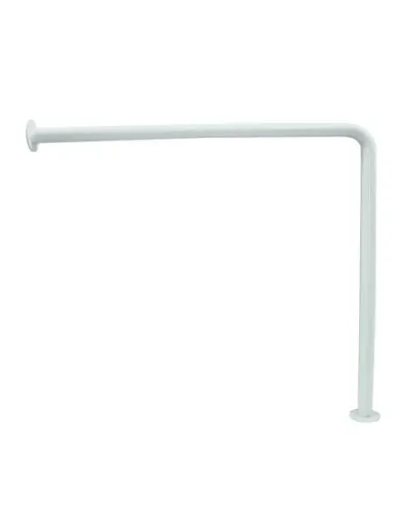 Barre d'appui acier inoxydable mur-sol en 70cm finition blanche - NOFER