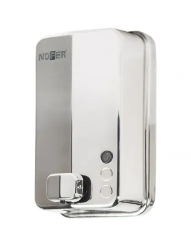 Distributeur de savon inox EVO vertical mural 1200 ml satiné - NOFER