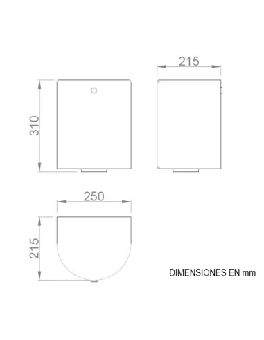 Distributeur de papier essuie-mains en bobine à dévidage  central en acier inoxydable satiné - NOFER