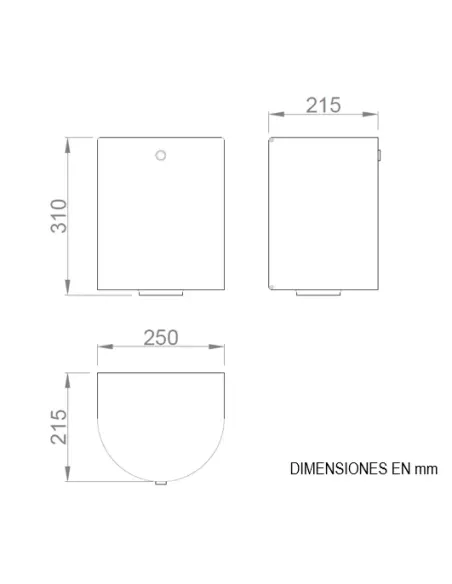 Distributeur de papier essuie-mains en bobine à dévidage  central en acier inoxydable satiné - NOFER