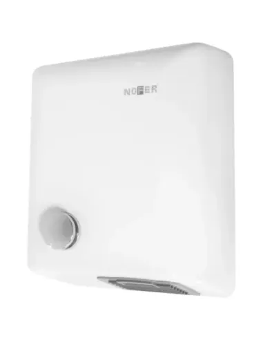 Sèche-mains BIGFLOW avec bouton poussoir ABS blanc - NOFER