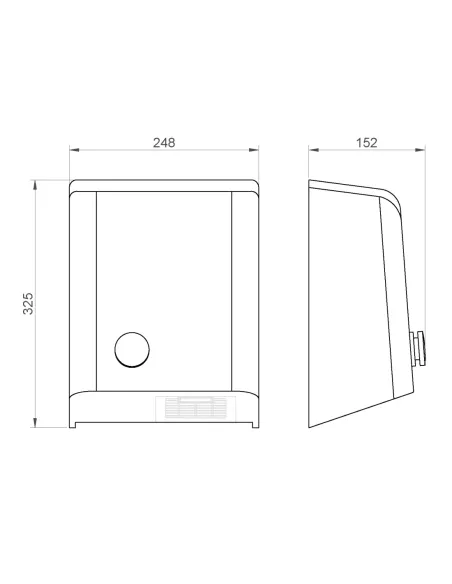 Sèche-mains BIGFLOW avec bouton poussoir ABS blanc - NOFER
