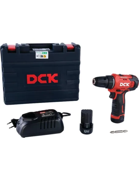 Perceuse-visseuse DCK 12V Brushless 35 Nm compacte avec 2 batteries