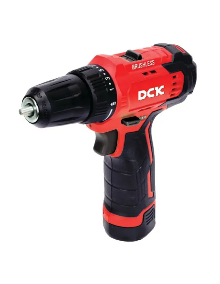 Perceuse-visseuse DCK 12V Brushless 35 Nm compacte avec 2 batteries