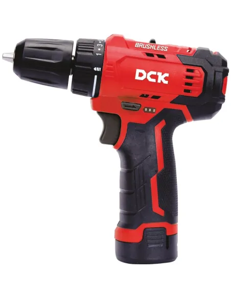 Perceuse-visseuse DCK 12V Brushless 35 Nm compacte avec 2 batteries