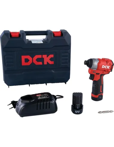 Visseuse à chocs sans fil DCK 12V Brushless – Couple 140 Nm, 2 vitesses, 2 batteries 2Ah