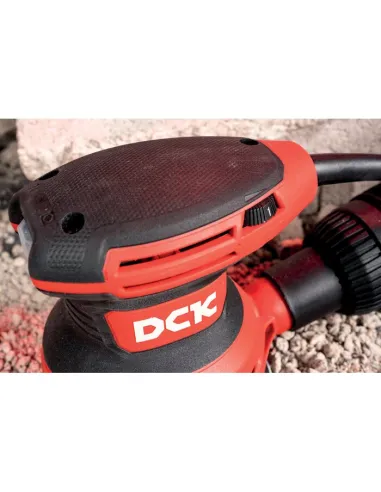 Ponceuse excentrique filaire DCK 380 W, 125 mm, 6 vitesses réglables