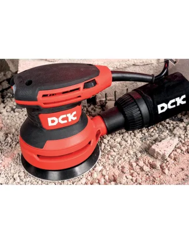 Ponceuse excentrique filaire DCK 380 W, 125 mm, 6 vitesses réglables