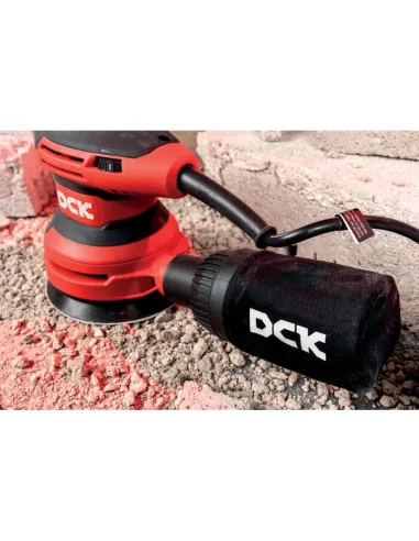 Ponceuse excentrique filaire DCK 380 W, 125 mm, 6 vitesses réglables
