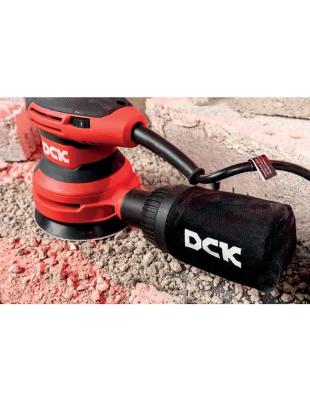 Ponceuse excentrique filaire DCK 380 W, 125 mm, 6 vitesses réglables