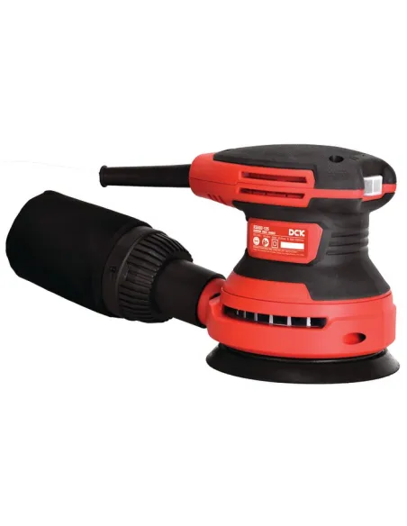 Ponceuse excentrique filaire DCK 380 W, 125 mm, 6 vitesses réglables