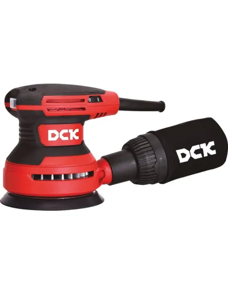 Ponceuse excentrique filaire DCK 380 W, 125 mm, 6 vitesses réglables