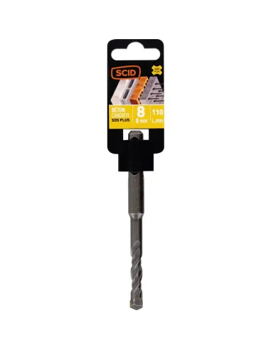 Foret béton SCID SDS+ 2 taillants carbure usage intensif pro