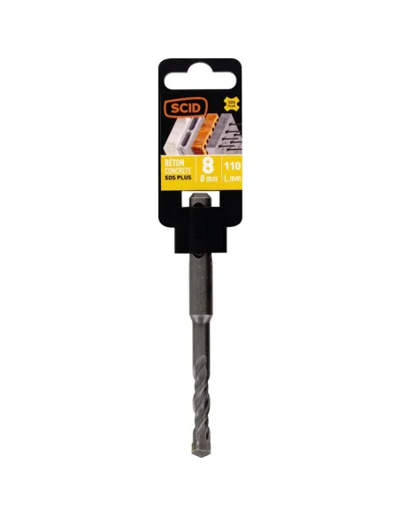 Foret béton SCID SDS+ 2 taillants carbure usage intensif pro
