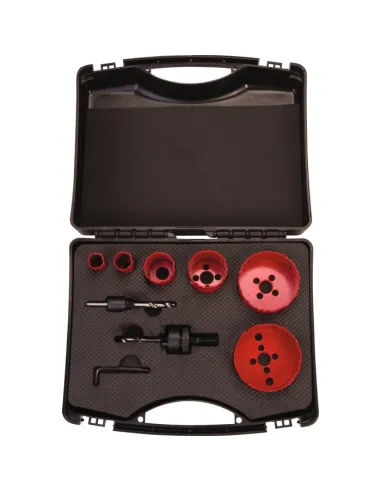 Malette 6 trépans SCID HSS bimétal électricien Ø19-73 mm pro