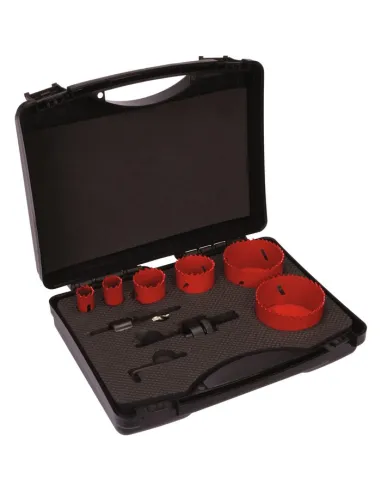 Malette 6 trépans SCID HSS bimétal électricien Ø19-73 mm pro