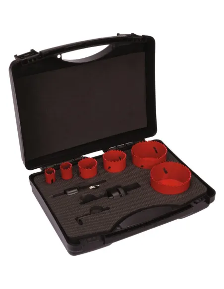 Malette 6 trépans SCID HSS bimétal électricien Ø19-73 mm pro