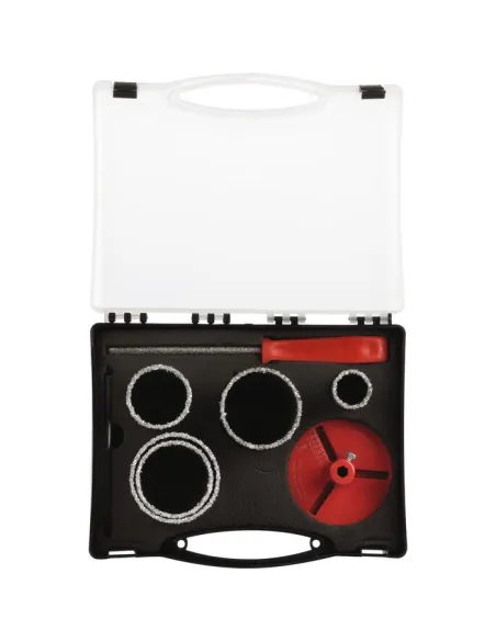 Coffret 5 trépans SCID carbure maçonnerie Ø33-83 mm pro