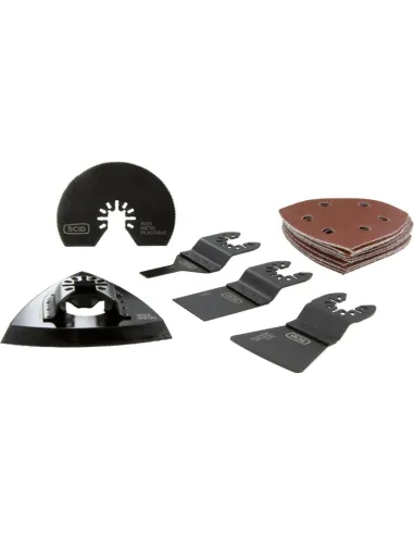 Lot 15 accessoires oscillants SCID delta, segmentée, plongeante, grattoir