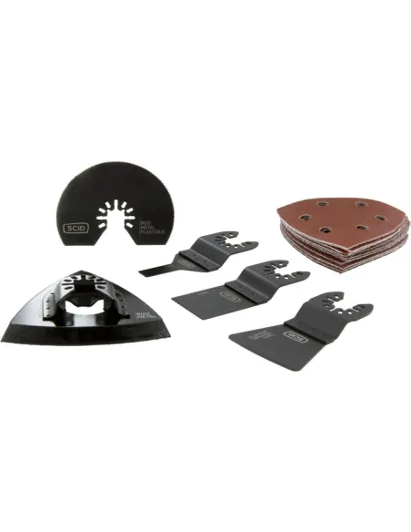 Lot 15 accessoires oscillants SCID delta, segmentée, plongeante, grattoir