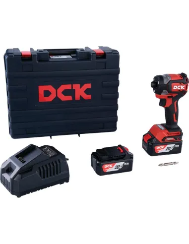 Visseuse à chocs DCK 20 V Brushless 208 Nm hex 6,35 mm + 2 batteries
