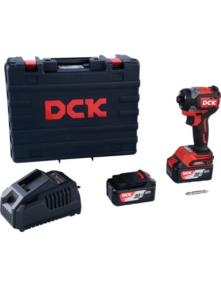Visseuse à chocs DCK 20 V Brushless 208 Nm hex 6,35 mm + 2 batteries