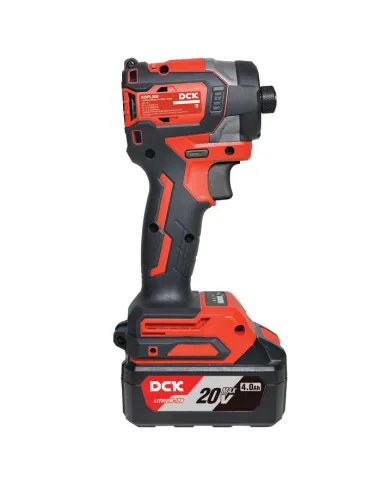 Visseuse à chocs DCK 20 V Brushless 208 Nm hex 6,35 mm + 2 batteries