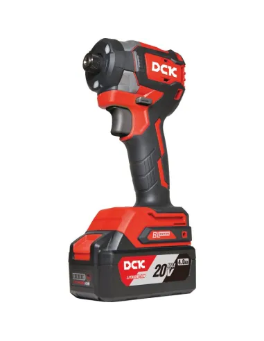 Visseuse à chocs DCK 20 V Brushless 208 Nm hex 6,35 mm + 2 batteries