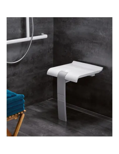 Siège Douche Arsis Pellet ASC – Escamotable 150kg, béquille automatique