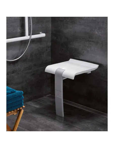 Siège Douche Arsis Pellet ASC – Escamotable 150kg, béquille automatique