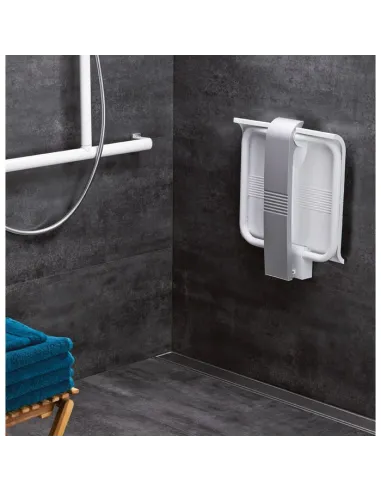 Siège Douche Arsis Pellet ASC – Escamotable 150kg, béquille automatique
