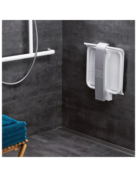 Siège Douche Arsis Pellet ASC – Escamotable 150kg, béquille automatique
