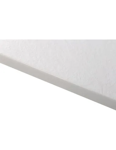 Receveur de douche extra-plat Gaïa 140x90 cm blanc effet pierre