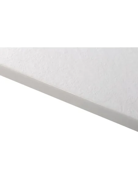 Receveur de douche extra-plat Gaïa 140x90 cm blanc effet pierre