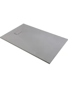 Receveur de douche extra-plat Gaïa 180x90 cm gris effet pierre