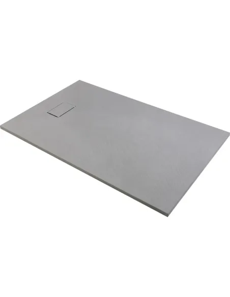 Receveur de douche extra-plat Gaïa 180x90 cm gris effet pierre
