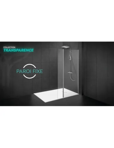 Volet de douche pivotant Transparence-P 35x200 cm Odyssea