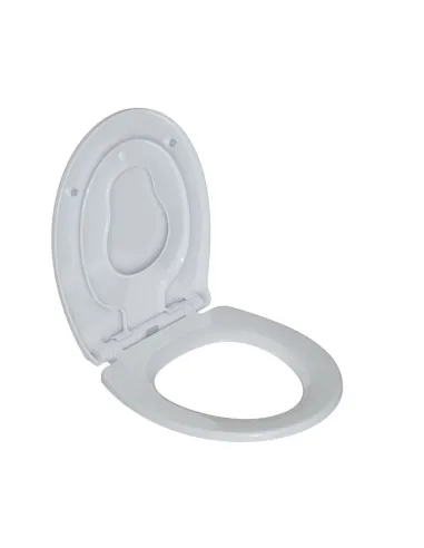 Abattant WC Family Odysséa | Blanc, réducteur enfant intégré, fixation par le dessus