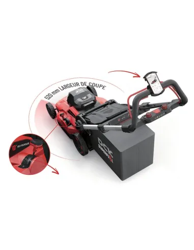 Tondeuse sans fil tractée DCK 58 V Brushless | Autotractée, puissance et confort de coupe