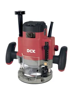Défonceuse filaire DCK 2000 W | Variateur 6 vitesses, mandrins 6/8/12 mm