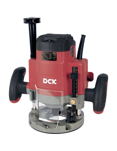 Défonceuse filaire DCK 2000 W | Variateur 6 vitesses, mandrins 6/8/12 mm